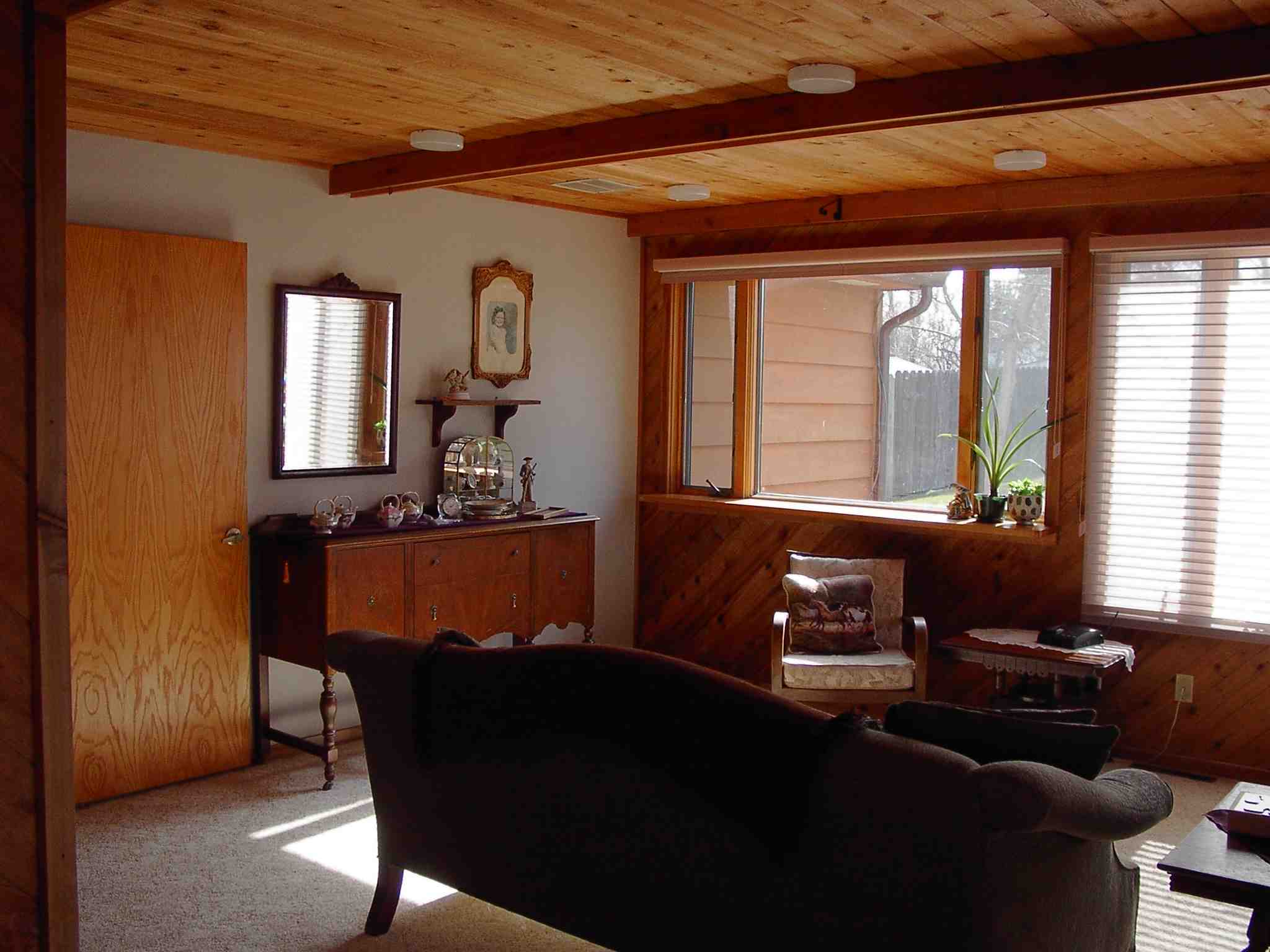 Another view of the living room - this is where the therapy tub was