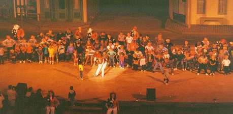 The kids clogging at the musical