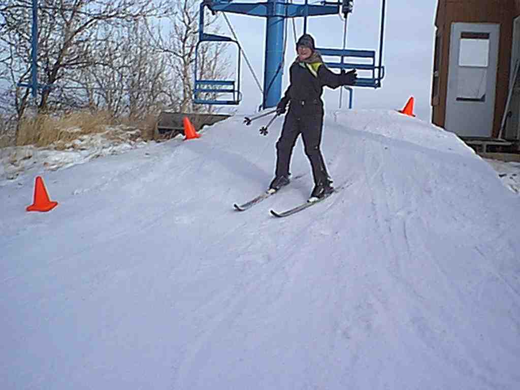 Jasper coming off the lift